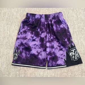 Men’s Size Medium Mitchell & Ness NBA Galaxy Swingman Shorts Toronto Raptors